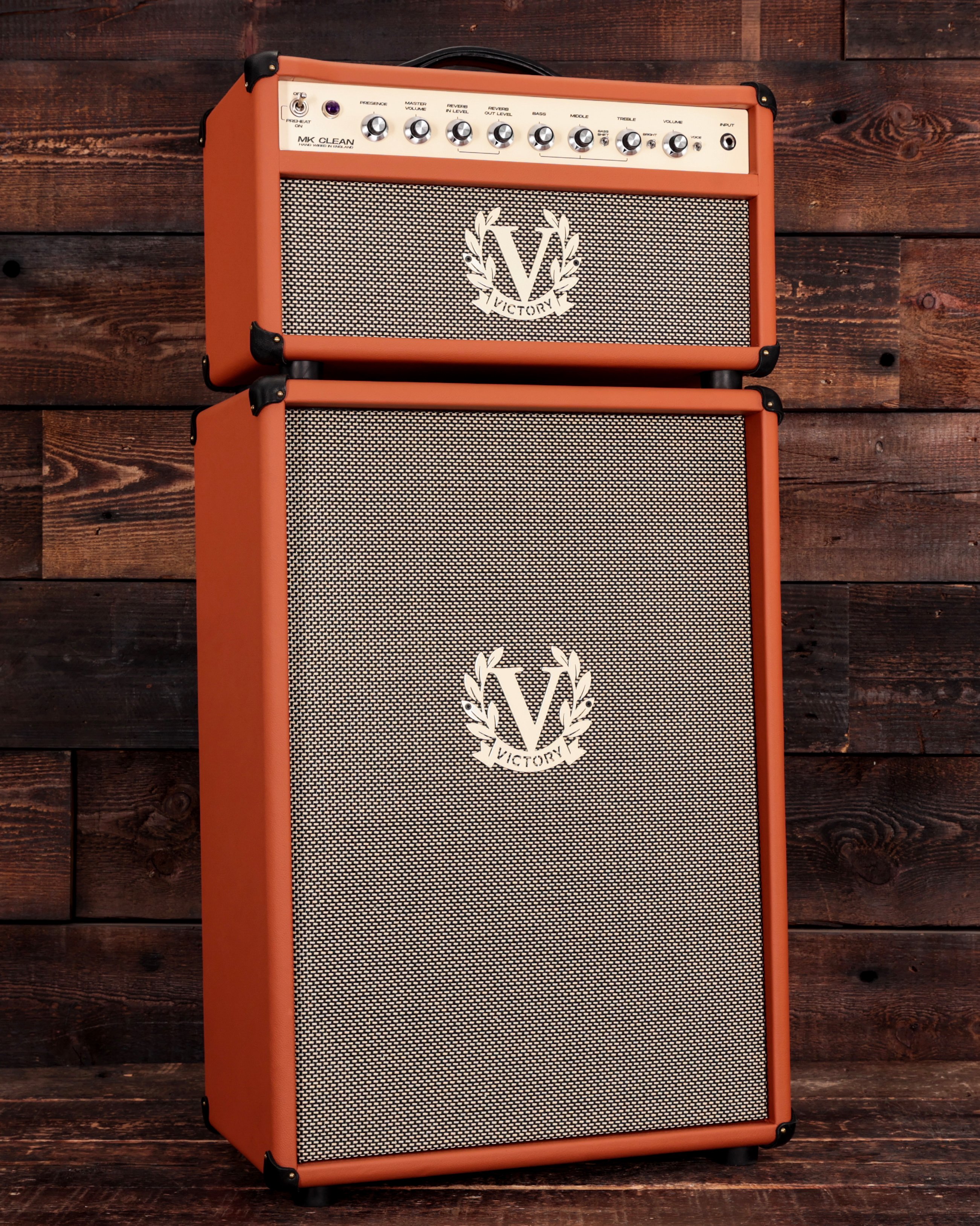 Victory MK Clean 100w Handwired Valve Amp Head and 2x12 Cab in